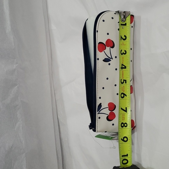 Kate Spade 4pc white & blue polka-dot cherry print pencil case‎ & accessories - Picture 11 of 11